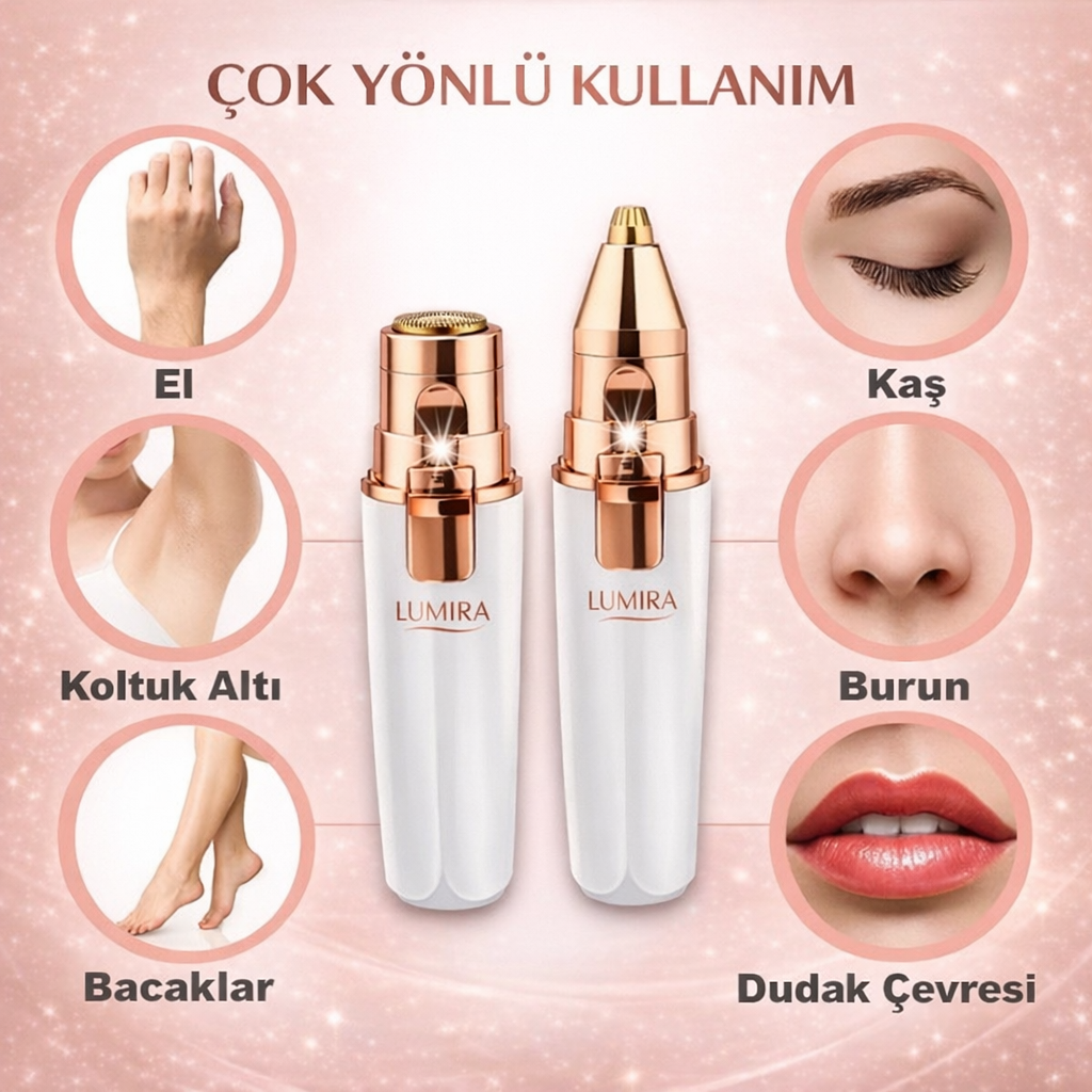 Lumira™ 2'si 1 Arada Yüz Tüy Epilatörü